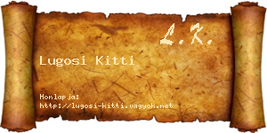 Lugosi Kitti névjegykártya