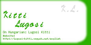 kitti lugosi business card